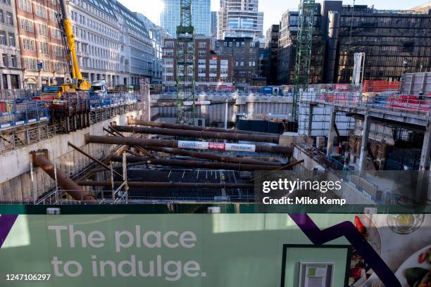 Redevelopment of Broadgate in the City of London on 6th February 2023 in London, United Kingdom. The development at One Broadgate will include the...