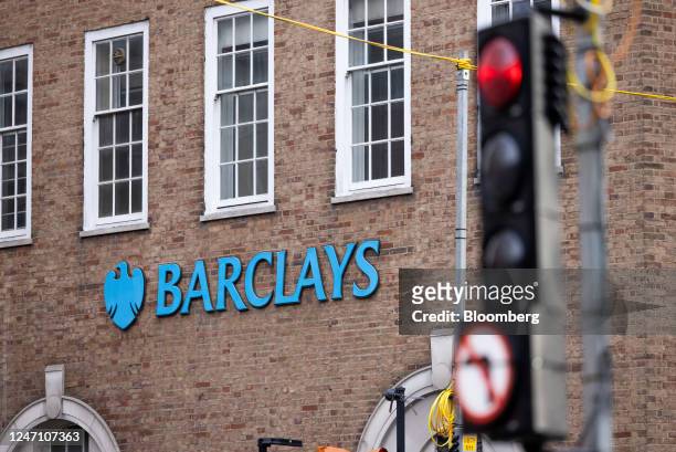 Barclays Plc bank branch in the City of London, UK, on Thursday, Feb. 9, 2023. Britain's major banks look set to post bumper results this month...