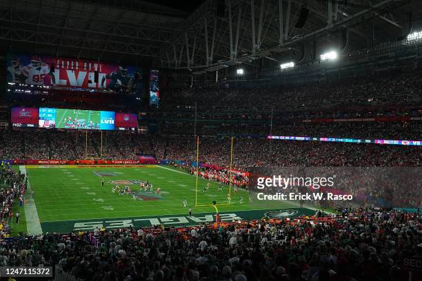 Super Bowl LVII: A general view of the stadium during the game at State Farm Stadium. Glendale, AZ 2/12/2023 CREDIT: Erick W. Rasco