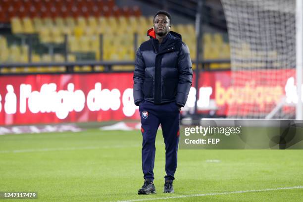 Emmanuel NTIM during the Ligue 2 BKT match between Metz and Caen at Stade Saint-Symphorien on February 13, 2023 in Metz, France.