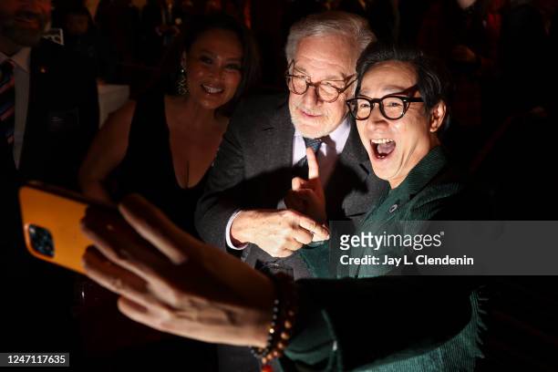 Beverly Hills, CA Tina Carrere, Steven Spielberg and Michelle Yeoh attends the 95th Academy Awards Nominees Luncheon at the Beverly Hilton , in...