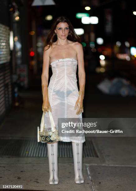 Julia Fox is seen on February 13, 2023 in New York City.