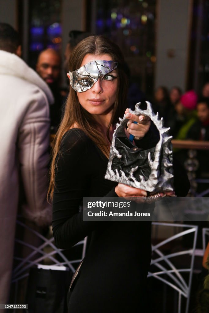 Julia Fox in the front row at LaQuan Smith Fall 2023 Ready To Wear