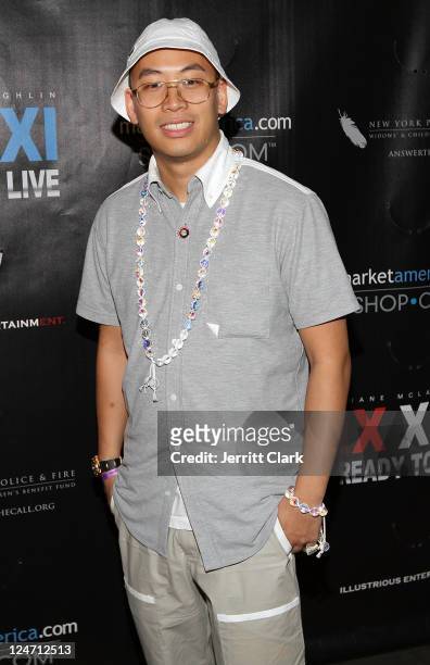 Designer Kevin Saer Leong of Oragami attends Duane McLaughlin's "Ready To Live" album release party at Utopia III on September 10, 2011 in New York...