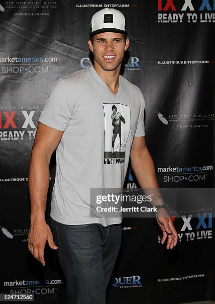 Kris Humphries attends Duane McLaughlin's "Ready To Live" album release party at Utopia III on September 10, 2011 in New York City.