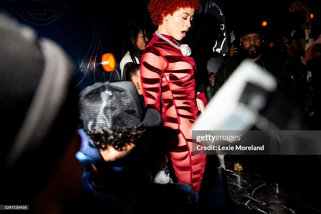 Ice Spice at the LaQuan Smith after party during New York Fashion
