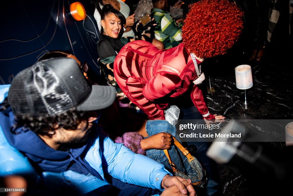 Ice Spice at the LaQuan Smith after party during New York Fashion