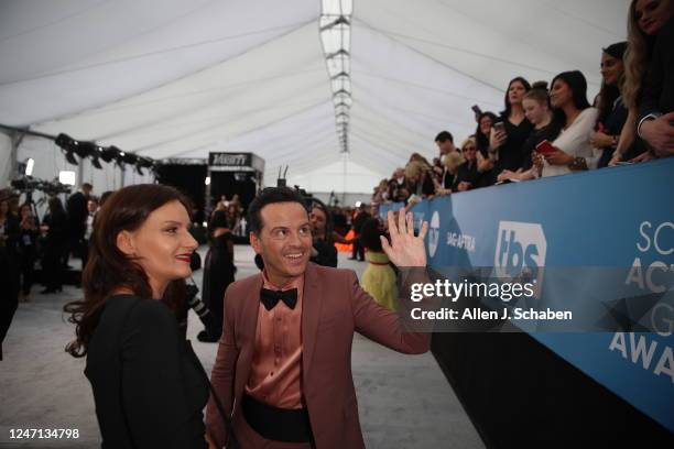 January 19, 2020 arriving at the 26th Screen Actors Guild Awards at the Los Angeles Shrine Auditorium and Expo Hall on Sunday, January 19, 2020.