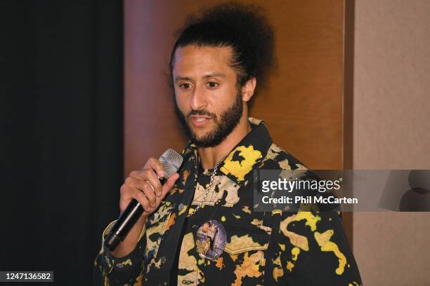 News Studios hosts a screening event of Killing County" from Executive Producer Colin Kaepernick in Burbank, California on February 2023. COLIN...