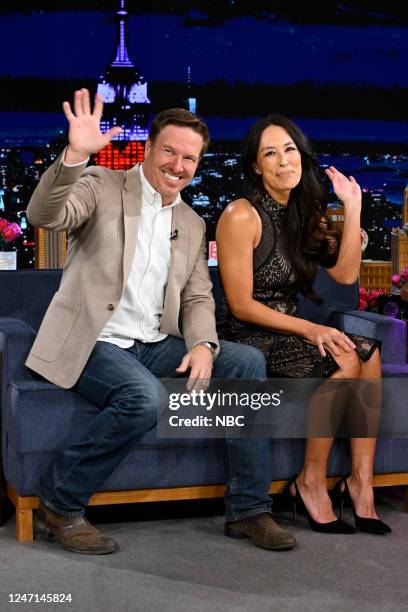 Episode 1799 -- Pictured: TV personalities Chip Gaines and Joanna Gaines during an interview on Tuesday, February 14, 2023 --