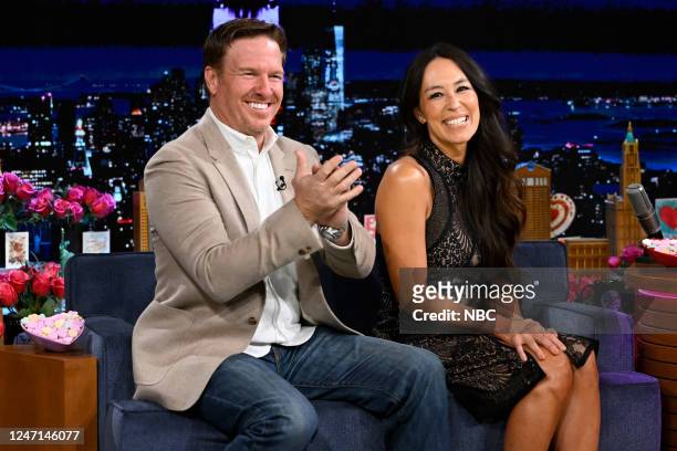 Episode 1799 -- Pictured: TV personalities Chip Gaines and Joanna Gaines during an interview on Tuesday, February 14, 2023 --