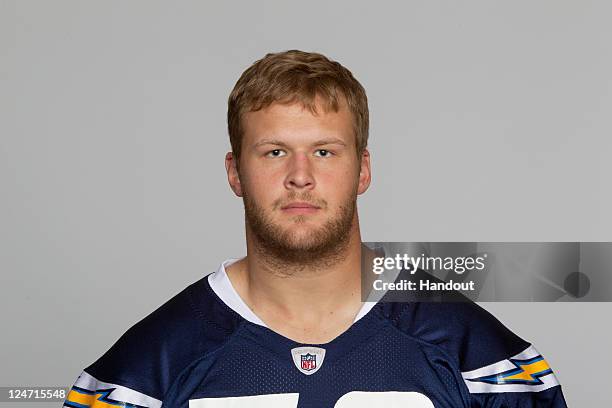 In this handout image provided by the NFL, Stephen Schilling of the San Diego Chargers poses for his NFL headshot circa 2011 in San Diego, California.