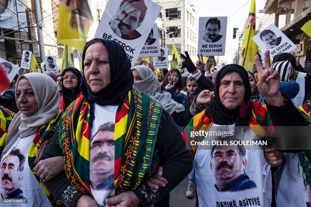 SYRIA-TURKEY-KURDS-CONFLICT-POLITICS-DEMO-ANNIVERSARY