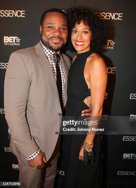 Malcolm Jamal Warner and Tracee Ellis Ross celebrate Tracee Ellis Ross' Essence Magazine cover at Shun Lee on September 10, 2011 in New York City.