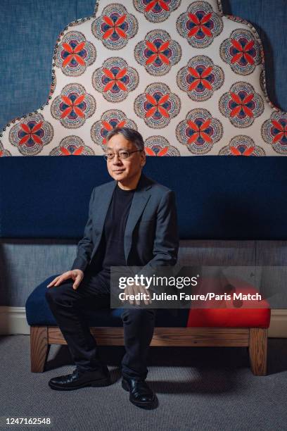 Novelist Kazuo Ishiguro is photographed for Paris Match on October 10, 2022 in London, United Kingdom.