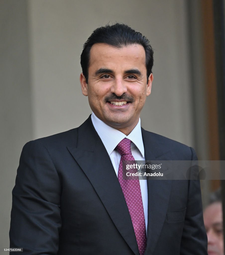 Emir Of Qatar Sheikh Tamim Bin Hamad Al Thani Poses Prior To A News emir-of-qatar-sheikh-tamim-bin-hamad-al-thani-poses-prior-to-a-news