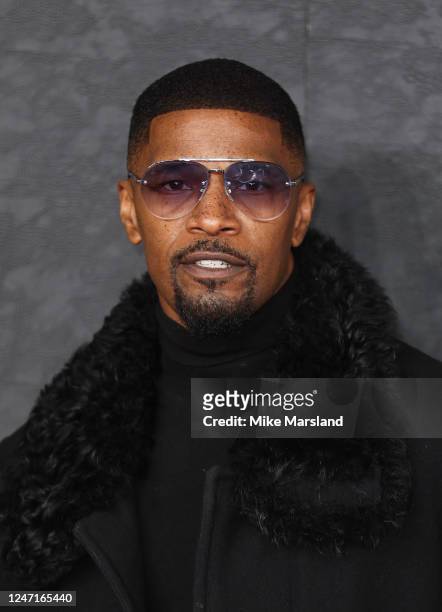 Jamie Foxx attends the "Creed III" European Premiere at Cineworld Leicester Square on February 15, 2023 in London, England.