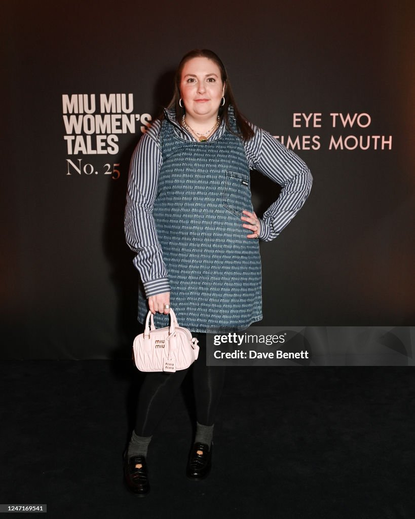 Lena Dunham attends Miu Miu Women's Tales Screening at The Curzon