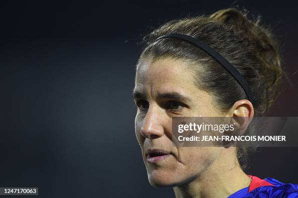 France's midfielder Charlotte Bilbault looks on during the Tournoi de
