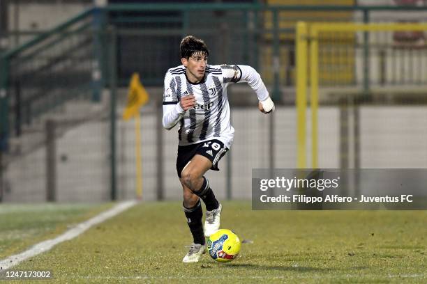 Tommaso Barbieri of Juventus during the Coppa Italia Serie C match between Juventus Next Gen and Foggia at Stadio Giuseppe Moccagatta on February 15,...