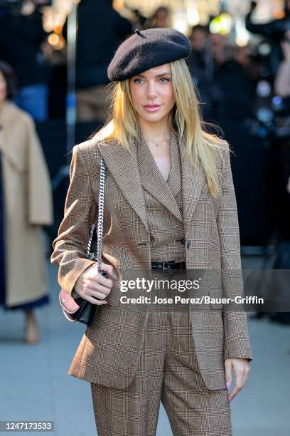 Valentina Ferrer is arriving at 'Michael Kors' Fashion Show on February 15, 2023 in New York City.
