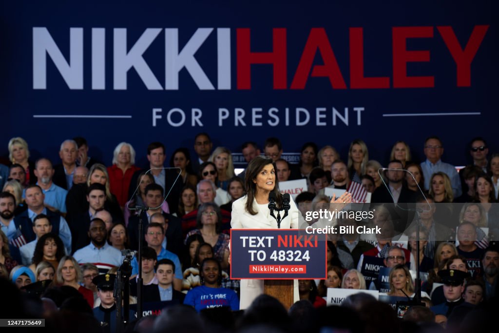 Nikki Rach Former U.N. Ambassador Nikki Haley announces she is running for... News ...