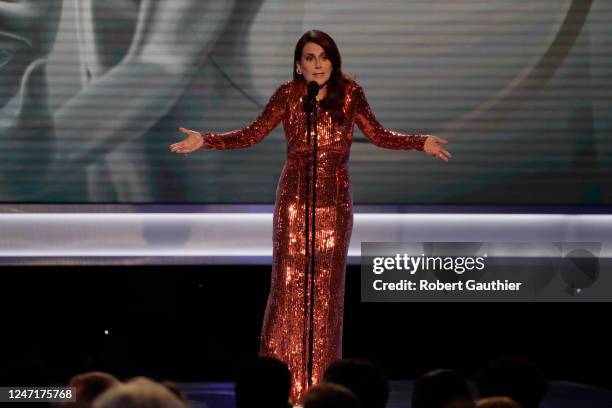 January 27, 2019- Megan Mullally during the show at the 25th Screen Actors Guild Awards at the Los Angeles Shrine Auditorium and Expo Hall on Sunday,...