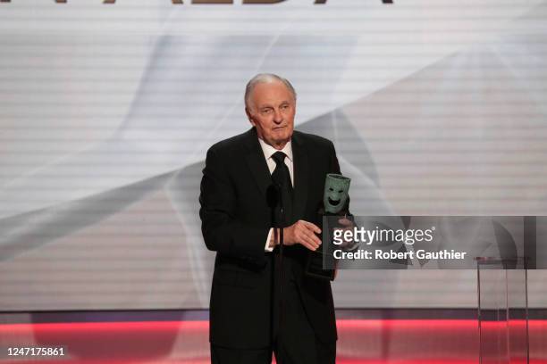 January 27, 2019- Alan Alda during the show at the 25th Screen Actors Guild Awards at the Los Angeles Shrine Auditorium and Expo Hall on Sunday,...