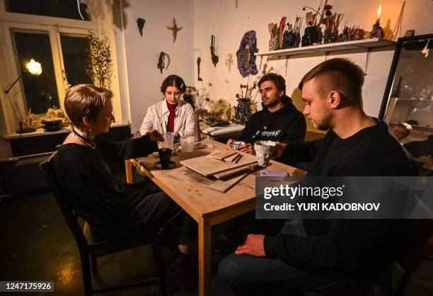 Polina Savina, a 21-year-old painter and photographer, painter Anna Minayeva, Boris Makarov, a ceramicist, and Kirill Klokov, a 26-year-old...