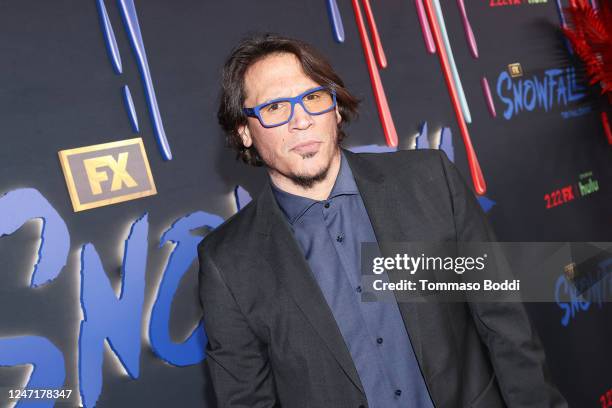 Sergio Peris-Mencheta at "Snowfall" final season premiere held at The Ted Mann Theater on February 15, 2023 in Los Angeles, California.