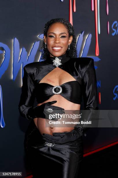 Angela Lewis at "Snowfall" final season premiere held at The Ted Mann Theater on February 15, 2023 in Los Angeles, California.