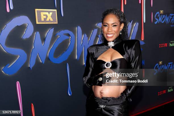 Angela Lewis at "Snowfall" final season premiere held at The Ted Mann Theater on February 15, 2023 in Los Angeles, California.