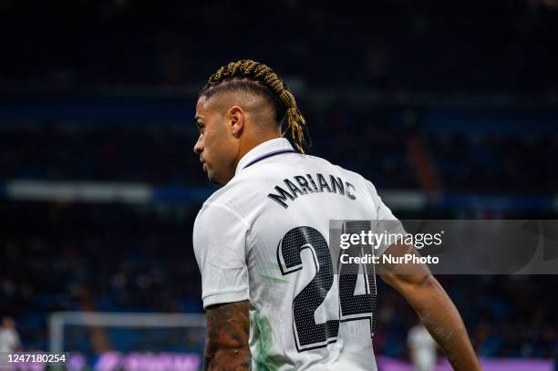 Mariano Diaz of Real Madrid is playing in the football match between Real Madrid and Elche, valid for match day 21 of the Spanish first division...