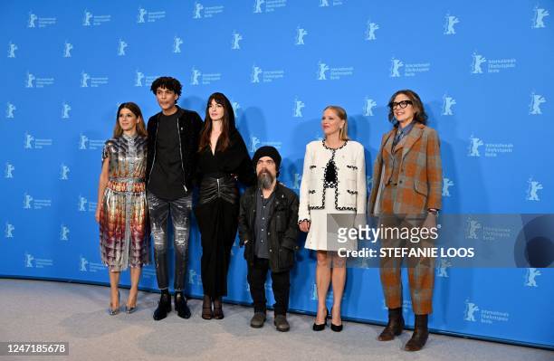 Actress Marisa Tomei, actor Evan Ellison, US actress Anne Hathaway, US actor Peter Dinklage, Polish actress Joanna Kulig and US filmmaker and...