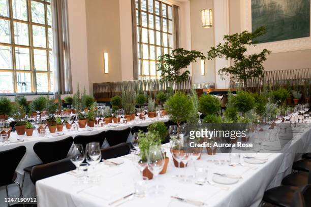 Atmosphere at the MyTheresa x Gabriela Hearst Luncheon held at Eleven Madison Park in September 9, 2022 in New York, New York.