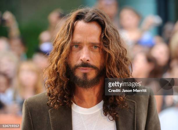 Musician/actor Chris Cornell arrives at the premiere of "Machine Gun Preacher" at Roy Thomson Hall during the 2011 Toronto International Film...