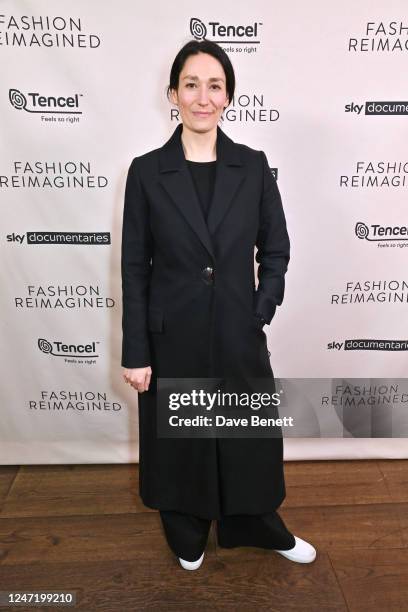 Sian Clifford attends the UK Premiere of 'Fashion Reimagined', supported by TENCEL, at The Ham Yard Hotel on February 16, 2023 in London, England.