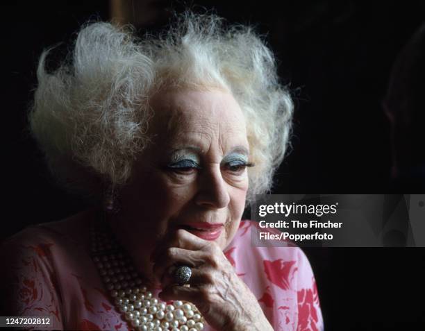 English writer Barbara Cartland , known as "The Queen of Romance", in London on 10th August 1993.