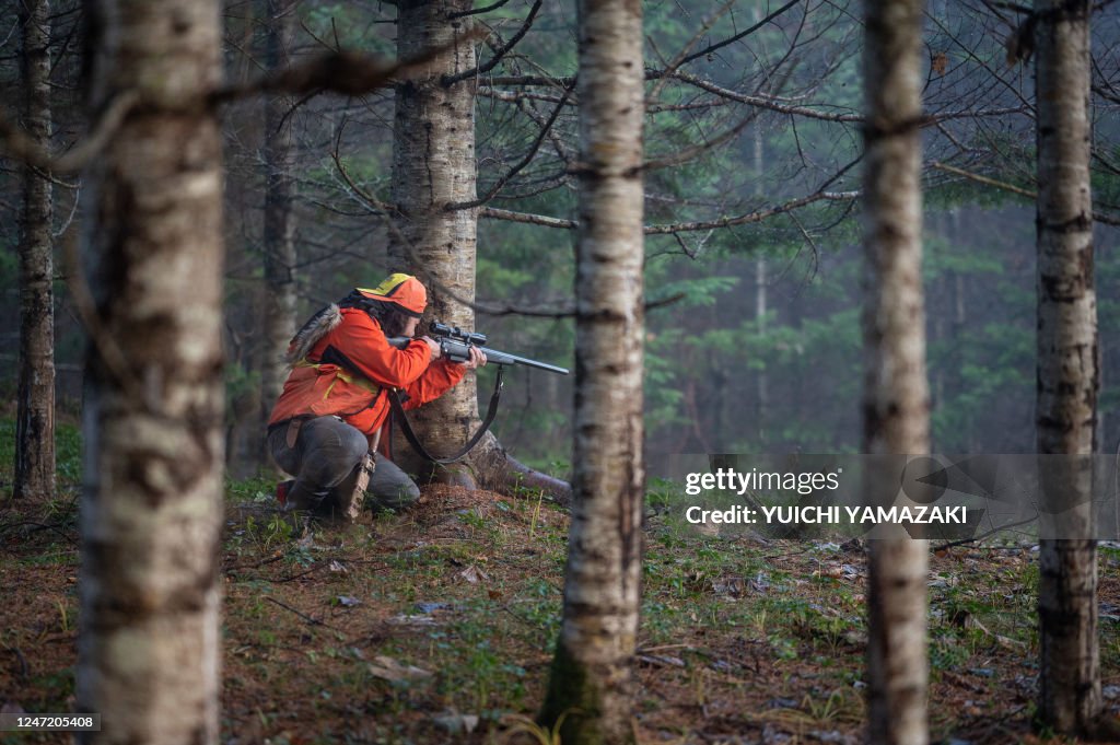 Indigenous Ryukyu In this picture taken on November 16 Atsushi Monbetsu of the Ainu ...