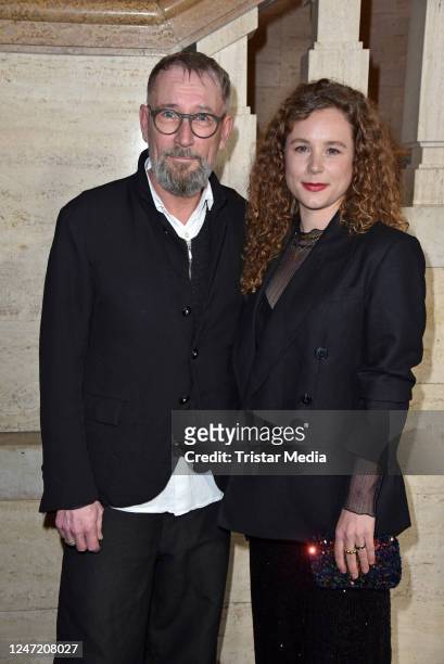 Heikko Deutschmann and his daughter Klara Deutschmann during the "Berlin Opening Night 2023 on the occasion of the 73rd Berlinale International Film...