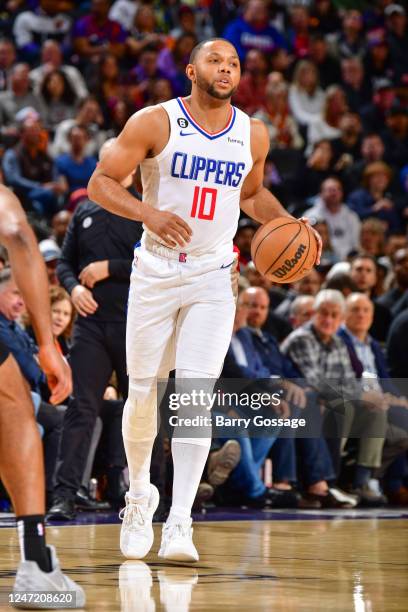 Eric Gordon of the LA Clippers goes to the basket during the game on Febuary 16, 2023 at Footprint Center in Phoenix, Arizona. NOTE TO USER: User...