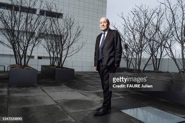The former Minister of Defence and Foreign Affairs Jean-Yves Le Drian is photographed for Paris Match on January 19, 2023 in Paris, France.