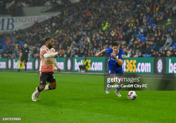 Callum O'Dowda of Cardiff City FC during the Sky Bet Championship between Cardiff City and Reading at Cardiff City Stadium on February 17, 2023 in...