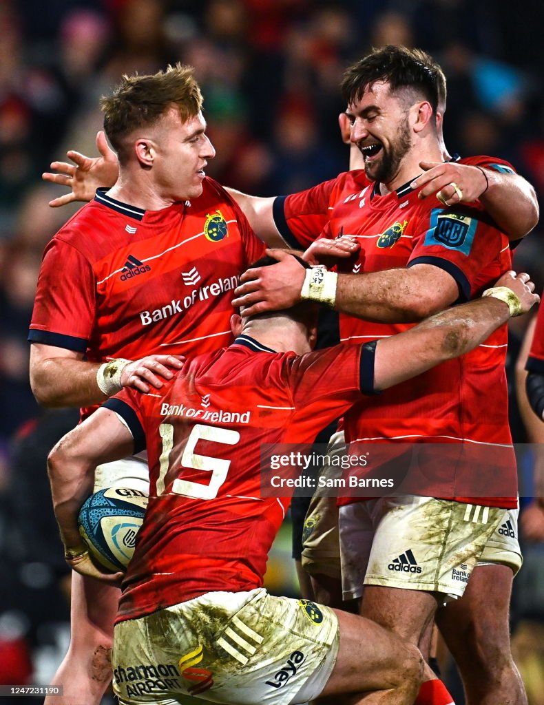 Shane Anderson Rugby Limerick , Ireland - 17 February 2023; Shane Daly of Munster is... News ...