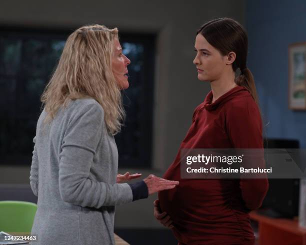 Episode 15159 - "General Hospital" airs Monday - Friday, on ABC . ALLEY MILLS, AVERY KRISTEN POHL