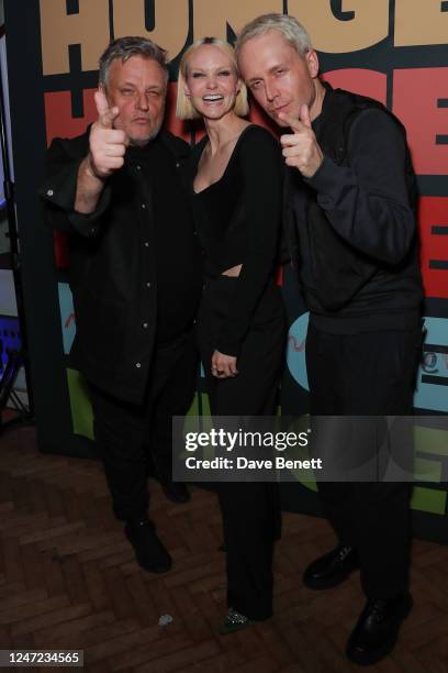 Rankin, Joanna Vanderham and Mr Hudson attend the Hunger Magazine X Amazon Music Party at Abbey Road Studios on February 17, 2023 in London, England.