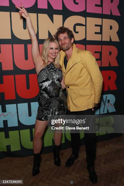 Kimberly Wyatt and Max Rogers attend the Hunger Magazine X Amazon Music Party at Abbey Road Studios on February 17, 2023 in London, England.