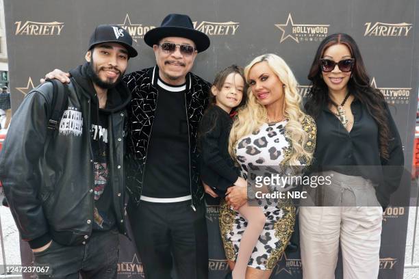 Ice-Ts Hollywood Walk of Fame Induction Ceremony -- Pictured: Tracy Marrow Jr, Ice-T, Chanel Nicole Marrow, Coco Austin, Letesha Marrow at Hollywood,...