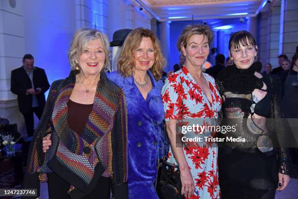 Jutta Speidel, Marion Kracht, Margarita Broich, Meret Becker during the ARD Blue Hour 2023 on the occasion of the 73rd Berlinale International Film...
