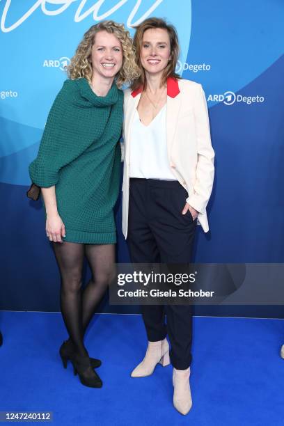 Cornelia Gröschel, Karin Hanczewski at the ARD Blue Hour 2023 on the occasion of the 73rd Berlinale International Film Festival at Museum for...